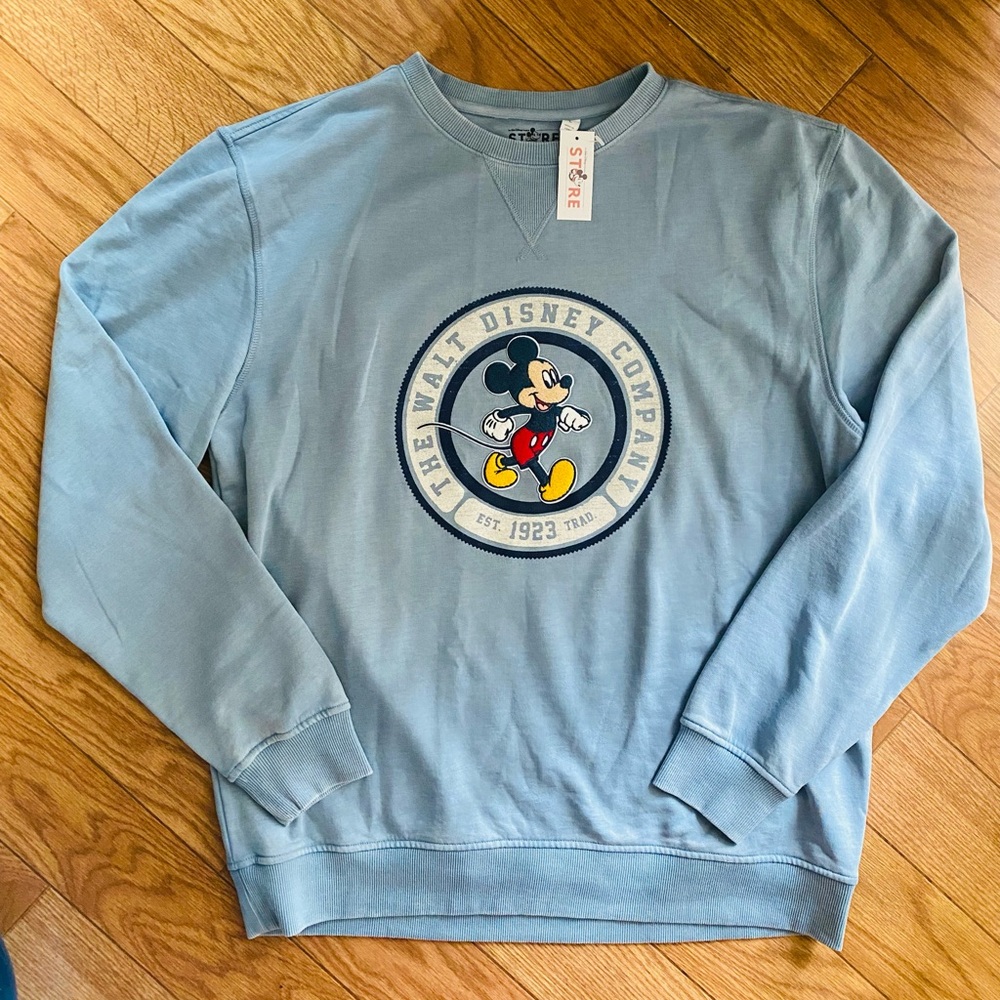 D23 Walt Disney Company Mickey Light Blue Crewneck